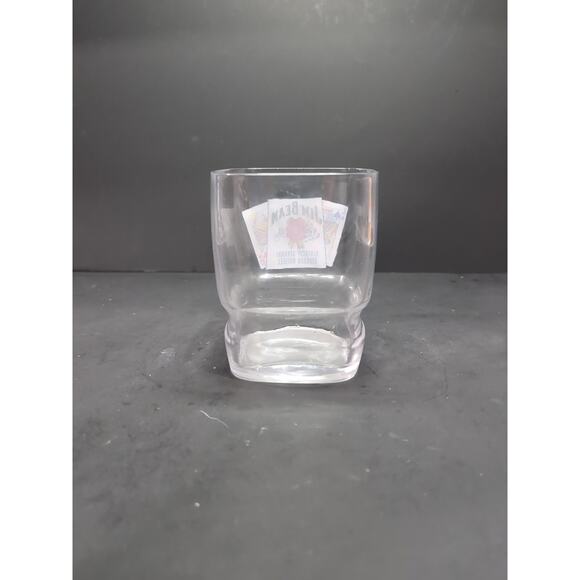 Jim Beam Bourbon Poker Cards Glass, 4.5" Whiskey Glass Kentucky Straight Bourbon - Picture 3 of 9
